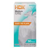 8 Gallon White Medium Trash Bag (50-Count)