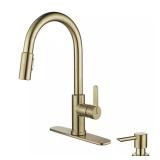 Paulina Brushed Gold Kitchen Faucet
