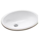 Caxton Vitreous China Undermount Sink, White