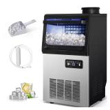 88 lb Built-In Ice Maker with LED Lighting