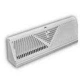 15 in. 3-Way Steel Baseboard Diffuser White
