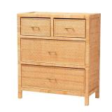 Vaere Natural Rattan Storage Cabinet