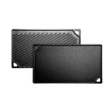 Double Play 16.75 in. Black Cast Iron Griddle