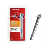 Zinc-Plated Sleeve Anchor 1/2 x 4 in (10)