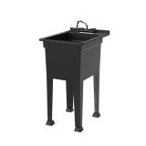 Freestanding Sink w/ Faucet (Black)