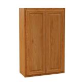 Hampton 27 in. Wall Cabinet, Medium Oak