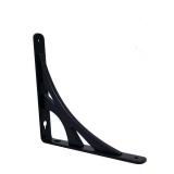 10in Black Steel Contempo Shelf Bracket