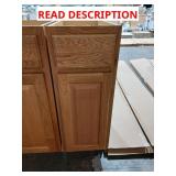 Medium oak kitchen cabinet