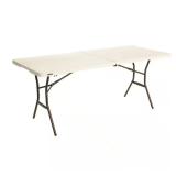 6 ft. Fold-in-Half Table: Almond