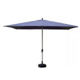 11 ft x 6 ft Aluminum Umbrella Navy Blue
