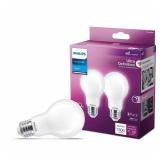 Philips 100W-Equiv LED A19 Daylight 2-Pack