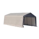 Peak-Style Garage Shelter with Steel Frame