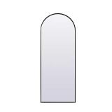 Simply Living 28W x 74H Arch Mirror, Black