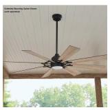 Makenna 60" Matte Black Ceiling Fan