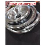 chrome electric range drip pans
