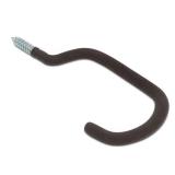 Gray 1-Bike Heavy-Duty Vinyl-Coated Hook