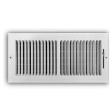 Box Lot of 14x6 2-Way Steel Register, White