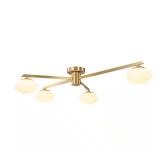 37 in. 4-Light Copper Sputnik Ceiling Light