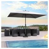 9 ft x 11 ft Patio Umbrella