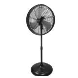 Adjustable-Height 20 in. Shroud Pedestal Fan