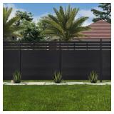 Skid Garden Fence Board 6 ft. H x 6 ft. W Panel