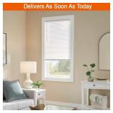 Pre-Cut 23in W x 72in L White Vinyl Mini Blind "