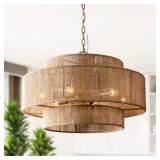 Parrot Uncle 6-Light Antique Gold Chandelier