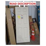 6-Panel Door 30" x 80" (Approx Measurements)