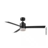 Sereni 52" Matte Black Ceiling Fan w/ LED