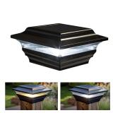 Classy Caps Black Solar LED Post Cap 0.33W