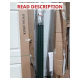 Bundle of green metal poles