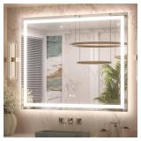 42x36 in Frameless LED Vanity Mirror