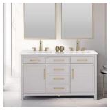 Cooper 54 in Bath Vanity with Stone Top