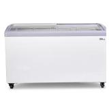 7.4 cu. ft Curved Glass Chest Freezer (White)