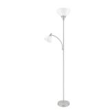 70 in. Brushed Nickel Torchiere Lamp