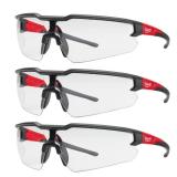 Milwaukee Safety Glasses Clear Lens 3pk