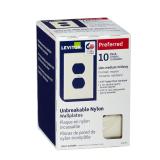 Leviton Almond 1-Gang Nylon Duplex Plate 10pk