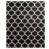 Seyward 8 ft x 10 ft Grey Trellis Rug