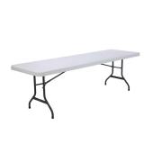 Lifetime 8 ft White Granite Folding Table
