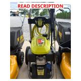 Ryobi RY803023A 3100 PSI gas pressure washer.