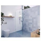 Vela 33.5 x 78 in Frameless Shower Door BN