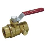 1/2 in. Brass FPT Stop & Waste Ball Valve