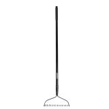 57 in. L 16-Tine Garden Bow Rake with Grip