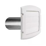 Everbilt 6 in. Louvered Exhaust Hood in White