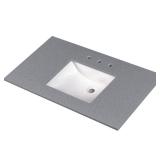 Gudt 54 in. Stone Vanity Top w/ White Sink