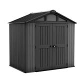 Stronghold 2.0 8x6 Resin Outdoor Shed Grey