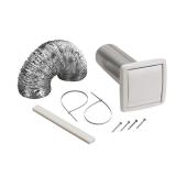 Broan-NuTone 6.5"W x 6.5"L White Wall Duct Kit