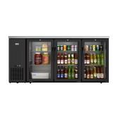 72 in. Back Bar Cooler with LED Lights