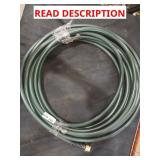 green vinyl garden hose,