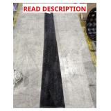 Black Area Rug (Measurements Unknown)